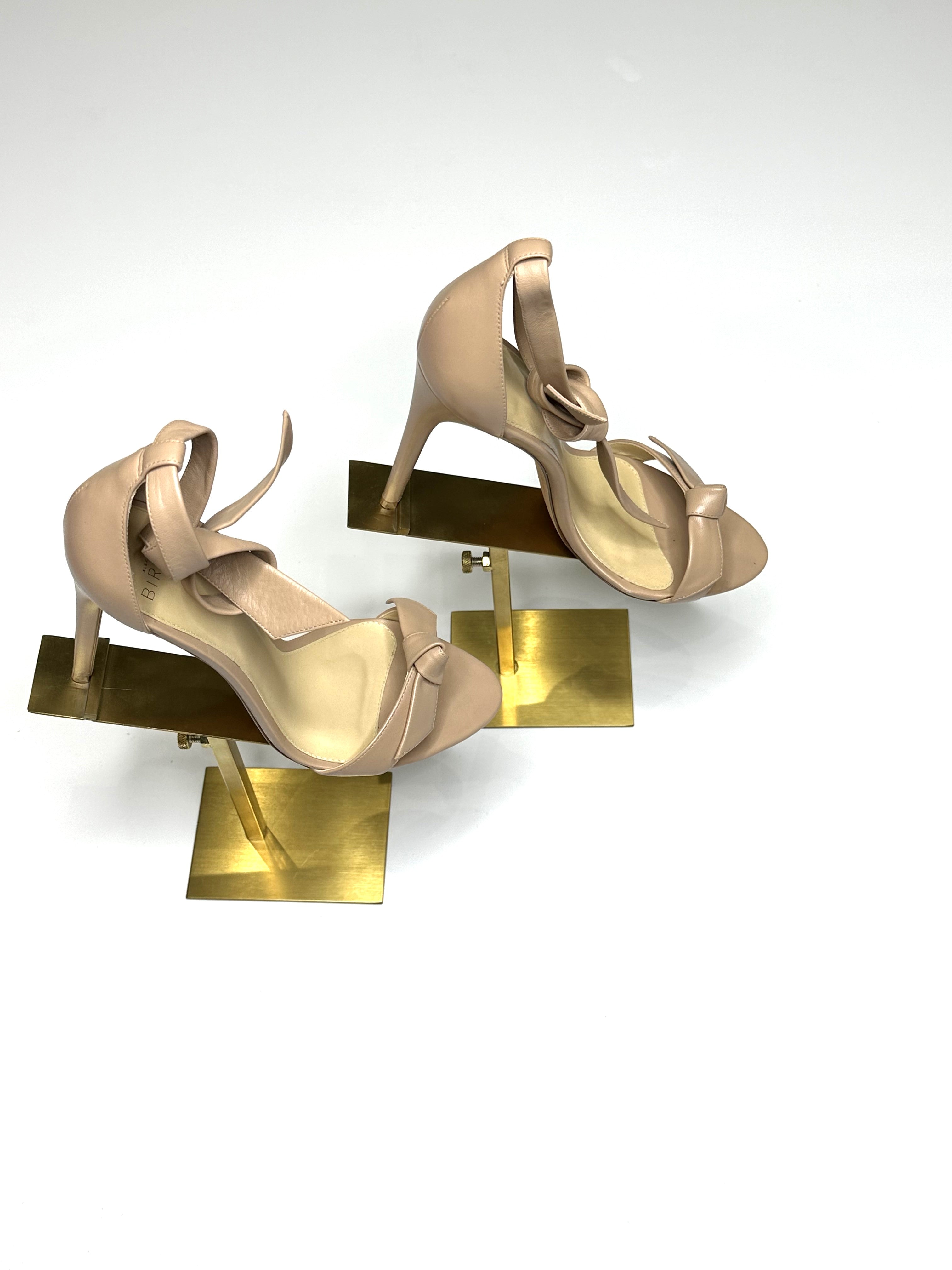 Alexandre Birman Clarita Bow Leather Sandal - Very Gently Worn