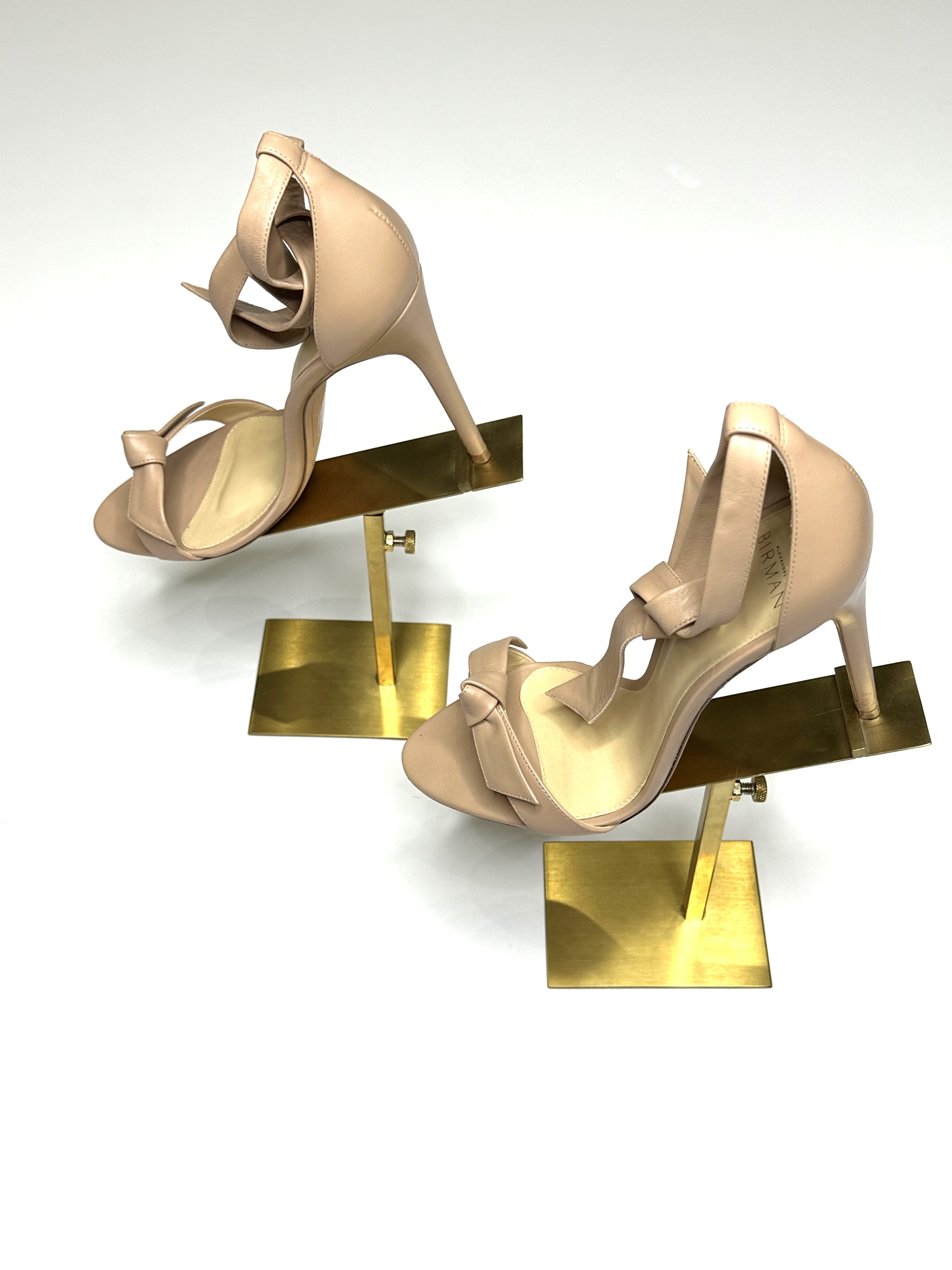 Alexandre Birman Clarita Bow Leather Sandal - Very Gently Worn