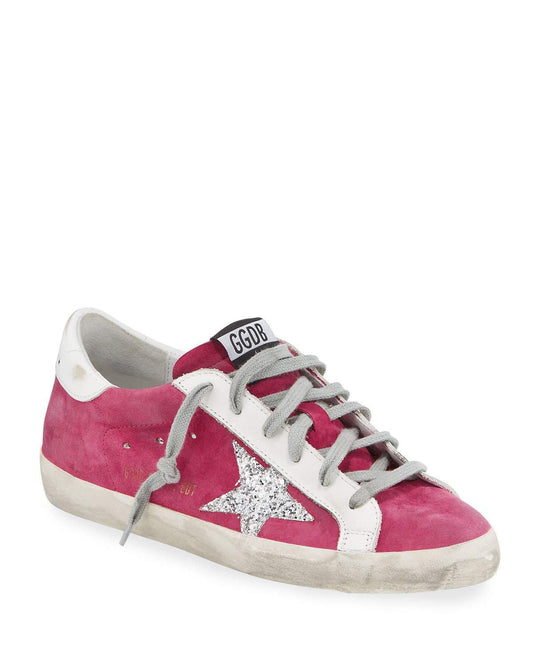 Golden Goose Deluxe Brand Private Edition - Fuchsia with Glitter Star - Previously Owned - Excellent Condition - Authentic